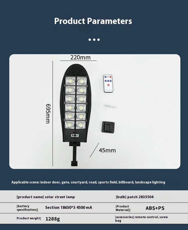 2 Pack Solar Street Lights Outdoor Waterproof Wall Motion Sensor Flood Lights for Yard Parking