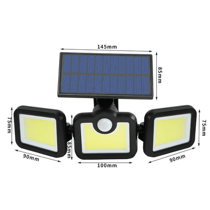 2 Pack Solar Lights Outdoor Motion Sensor Waterproof Solar Flood Lights for Outside Patio