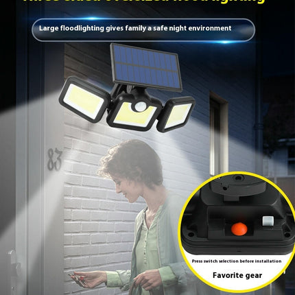 2 Pack Solar Lights Outdoor Motion Sensor Waterproof Solar Flood Lights for Outside Patio