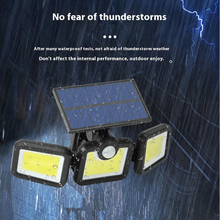 2 Pack Solar Lights Outdoor Motion Sensor Waterproof Solar Flood Lights for Outside Patio