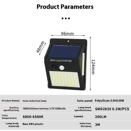 2 Pack Solar Lights Outdoor Waterproof Motion Sensor Wall Lights for Garden Patio Yard