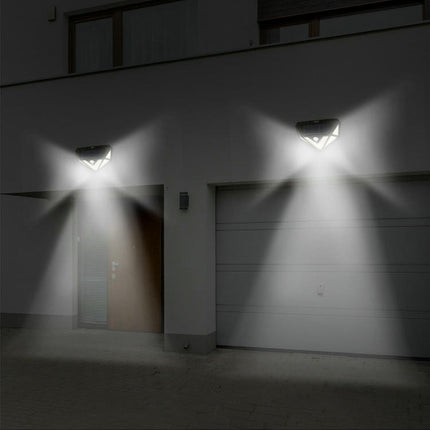 2 Pack Solar Lights Outdoor Waterproof Motion Sensor Wall Lights for Outside Fence Yard Deck