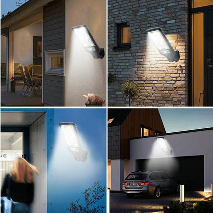 2 Pack Solar Motion Sensor Flood Street Lights Outdoor Solar Waterproof Light for Garden Yard