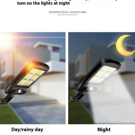2-Pack Solar Outdoor Waterproof Street Lights Motion Sensor Solar Lights for Yard Gardens