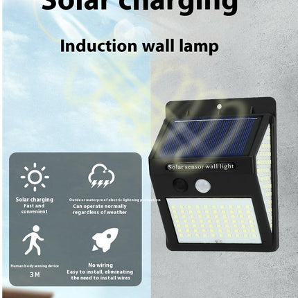 2 Pack Solar Lights Outdoor Waterproof Solar Motion Sensor Wall Lights for Garage Deck Yard