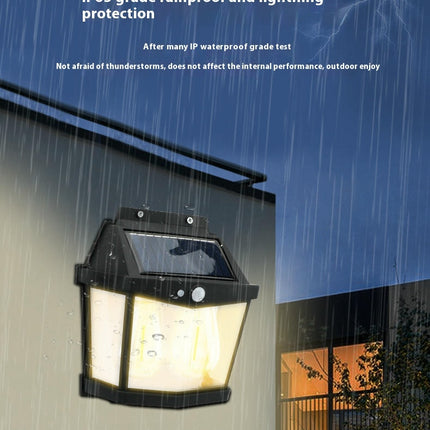 2 Pack Solar Wall Lights Outdoor Motion Sensor Lights for Patio Garage Shed Garden Yard