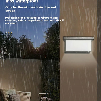 2 Pack Solar Outdoor Lights Solar Motion Sensor Waterproof Wall Light for Post Yard Garage
