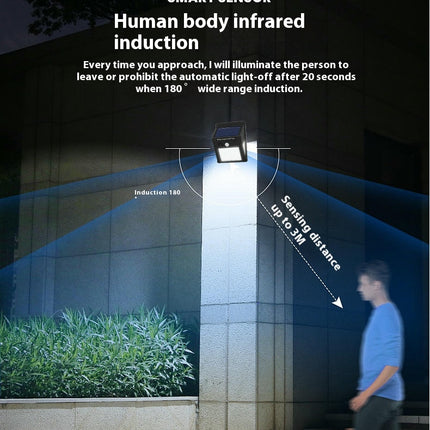 2 Pack Solar Lights Outdoor Motion Sensor Waterproof Wall Lights for Yard Garage Deck Pack