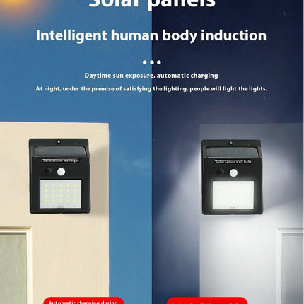 2 Pack Solar Lights Outdoor Motion Sensor Waterproof Wall Lights for Yard Garage Deck Pack
