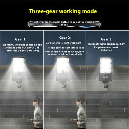Solar Flood Street Lights Outdoor Waterproof Light with Motion Sensor for Garden Yard Garage