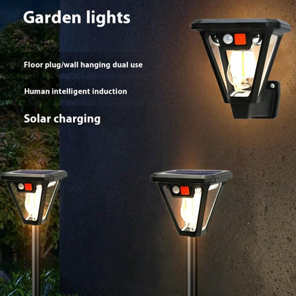 2 Pack Solar Lights Outdoor Waterproof Solar Powered Lights for Outside Yard Garden Wall