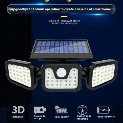 2 Pack Solar Lights Outdoor Waterproof Solar Motion Sensor Wall Light for Garden Garage Yard