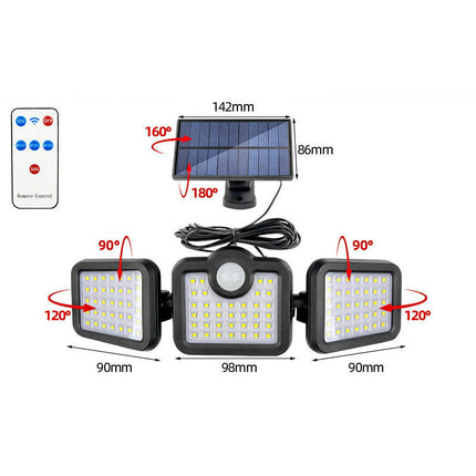 2 Pack Solar Lights Outdoor Waterproof Solar Motion Sensor Wall Light for Garden Garage Yard