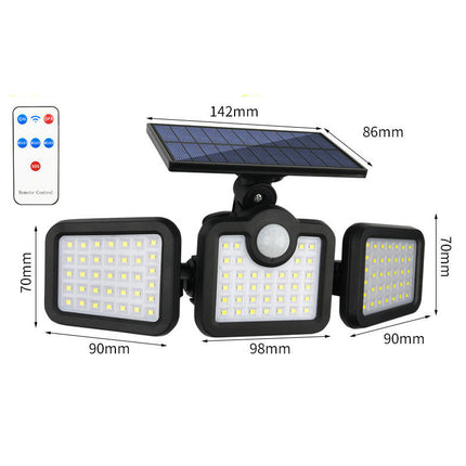 2 Pack Solar Lights Outdoor Waterproof Solar Motion Sensor Wall Light for Garden Garage Yard