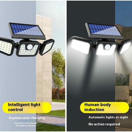2 Pack Solar Lights Outdoor Waterproof Solar Motion Sensor Wall Light for Garden Garage Yard
