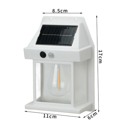 2 Pack Solar Wall Lanterns Outdoor Motion Sensor Waterproof Lights for Patio Garage Yard