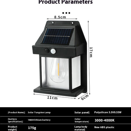 2 Pack Solar Wall Lanterns Outdoor Motion Sensor Waterproof Lights for Patio Garage Yard