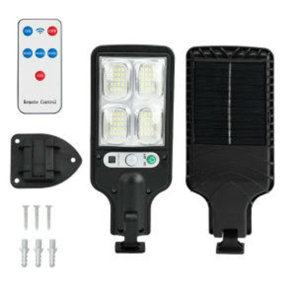 2 Pack Solar Street Lights Motion Sensor Outdoor Waterproof Flood Lights for Garage Yard