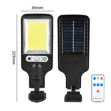 2 Pack Solar Street Lights Motion Sensor Outdoor Waterproof Flood Lights for Garage Yard