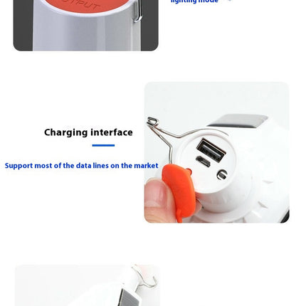 Emergency Solar Rechargeable Light Bulbs Portable LED Solar Emergency Light for Outdoor Camping