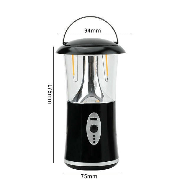 2 Pcs Camping Lantern Rechargeable USB Powered LED Tent Lamp for Outdoor Hiking Emergency