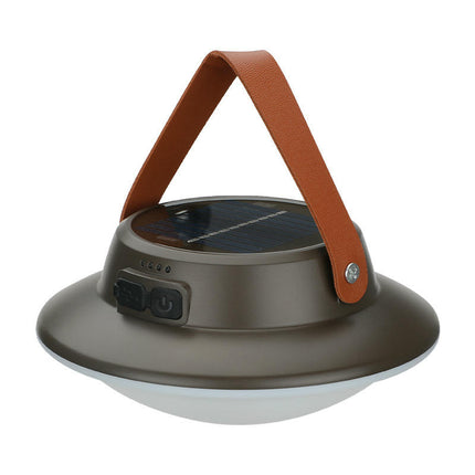 2 Pcs LED Camping Lantern Solar Rechargeable Portable Tent Light for Emergencies Camping