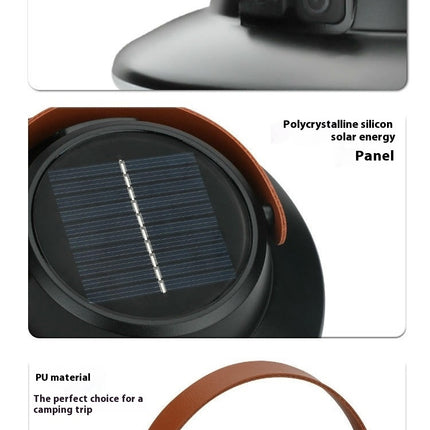 2 Pcs LED Camping Lantern Solar Rechargeable Portable Tent Light for Emergencies Camping