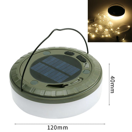 Camping String Lights Rechargeable Tent Lights String Hanging Waterproof Portable LED Lamp
