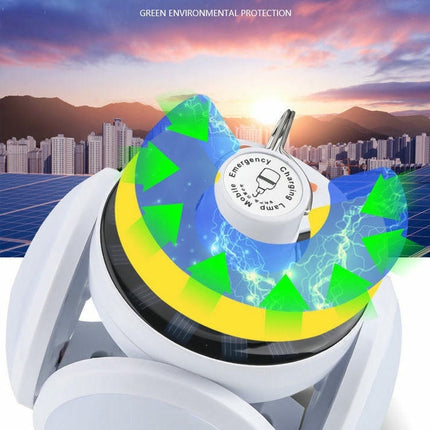 2 Pcs LED Camping Blub Tent Solar Lantern Rechargeable Foldable Remote Control Portable Light