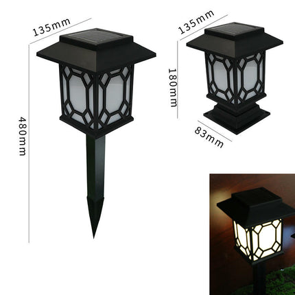 2 Pack LED Solar Lights Outdoor Walkway Lights for Garden Landscape Path Yard
