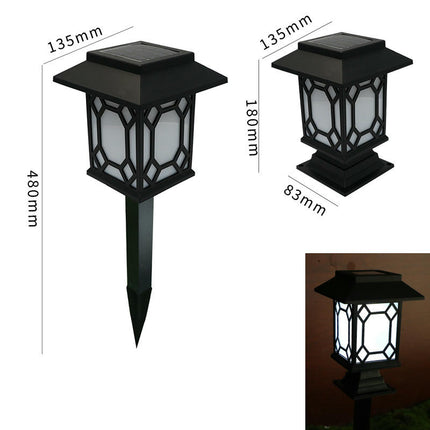 2 Pack LED Solar Lights Outdoor Walkway Lights for Garden Landscape Path Yard