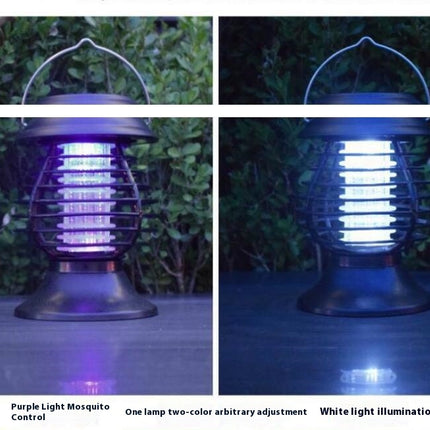 2 Pack Solar Bug Zapper Outdoor Waterproof Mosquito Zapper Killer for Home Patio Backyard Camping