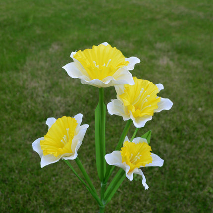 2 Pcs Solar Flower Lights Garden Decorations Outdoor Decorative Stake Lights for Pathway Yard Lawn