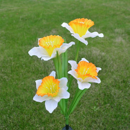 2 Pcs Solar Flower Lights Garden Decorations Outdoor Decorative Stake Lights for Pathway Yard Lawn