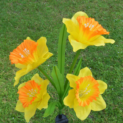 2 Pcs Solar Flower Lights Garden Decorations Outdoor Decorative Stake Lights for Pathway Yard Lawn