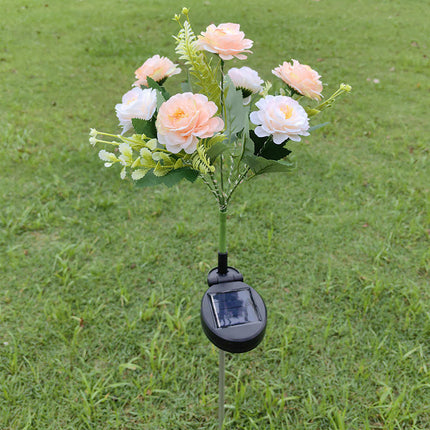 2 Pack Outdoor Garden Flowers Lights Solar Lights for Outside Yard Patio Decorations