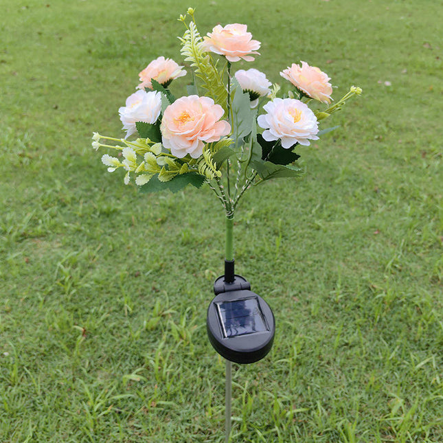 2 Pack Outdoor Garden Flowers Lights Solar Lights for Outside Yard Patio Decorations