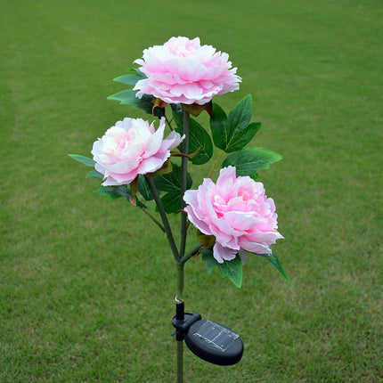 2 Pack Solar Garden Lights Flowers Solar Outdoor Waterproof Lights for Outside Yard Garden