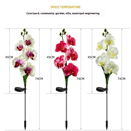 2 Pack Solar Garden Flowers Lights Waterproof Outdoor Lights for Garden Yard Patio Lawn Decor