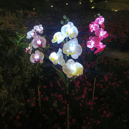 2 Pack Solar Garden Flowers Lights Waterproof Outdoor Lights for Garden Yard Patio Lawn Decor
