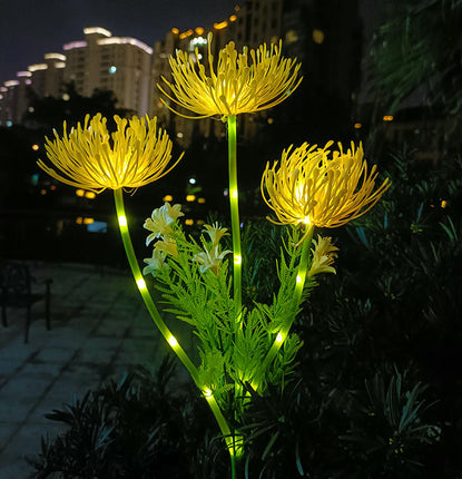 4 Pack Solar Flowers Lights Outdoor Waterproof Solar Lights for Outside Garden Yard Decor