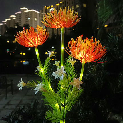 4 Pack Solar Flowers Lights Outdoor Waterproof Solar Lights for Outside Garden Yard Decor