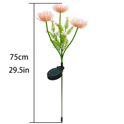 4 Pack Solar Flowers Lights Outdoor Waterproof Solar Lights for Outside Garden Yard Decor