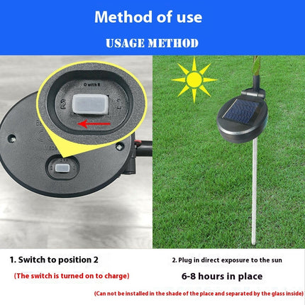 4 Pack Solar Flowers Lights Outdoor Waterproof Solar Lights for Outside Garden Yard Decor