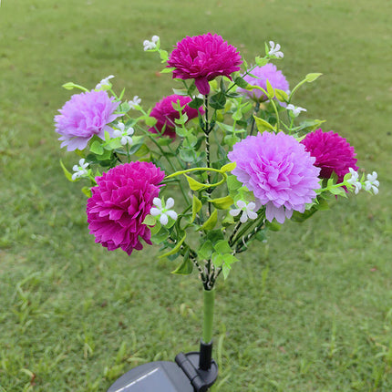 2 Pack Solar Lights Outdoor Garden Decorative Waterproof Flowers Lights for Yard Garden Patio
