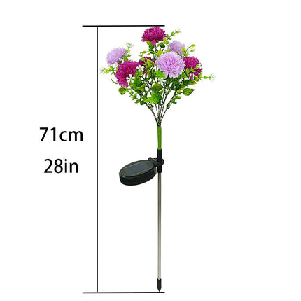 2 Pack Solar Lights Outdoor Garden Decorative Waterproof Flowers Lights for Yard Garden Patio