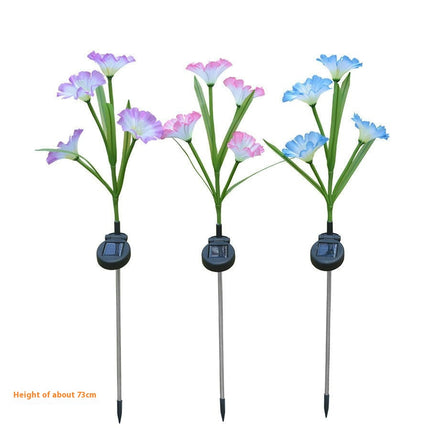Outdoor Solar Flower Lights Waterproof Solar Lights for Outside Garden Yard Decor
