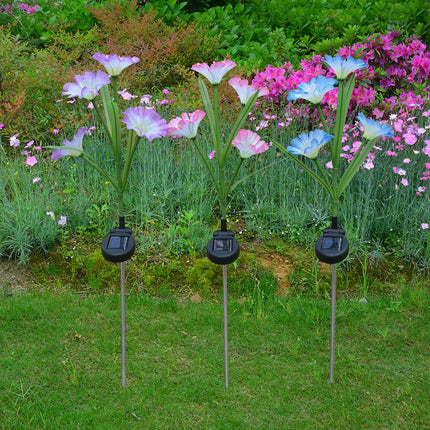 Outdoor Solar Flower Lights Waterproof Solar Lights for Outside Garden Yard Decor