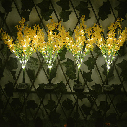 2 Pack Garden Solar Lights Outdoor Waterproof Flowers Solar Garden Lights for Outdoor Decor