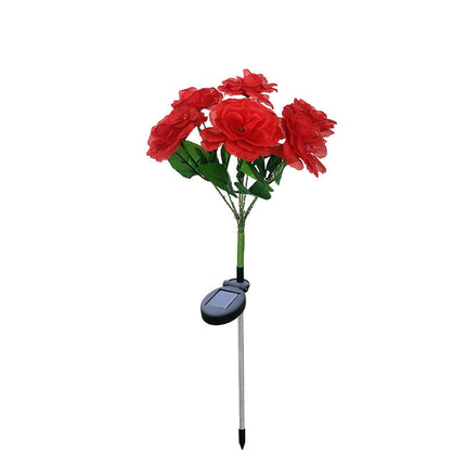 2 Pack Solar Outdoor Lights Rose Flowers Decorative Solar Lights for Outside Garden Decor